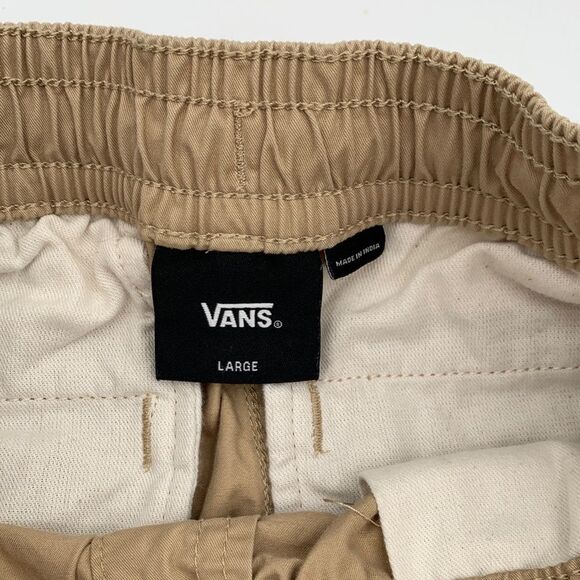 Vans boys size large khaki chino elastic waist summer shorts - Picture 4 of 7